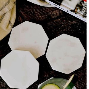 Set of 4 marble coasters by Zeal Living